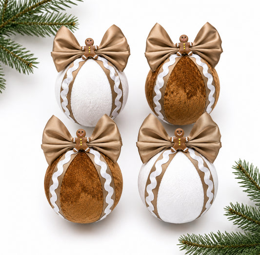 Gingerbread - Set of 4 Baubles